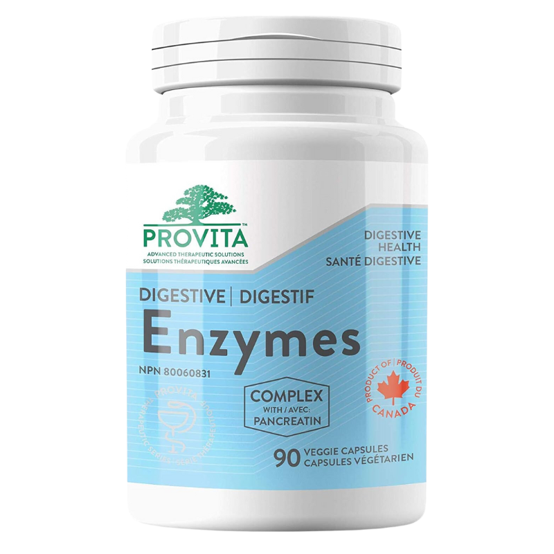 Provita Digestive Enzymes with Pancreatin 90 VCapsules