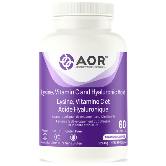 AOR Lysine, Vitamin C & Hyaluronic Acid 60 Capsules